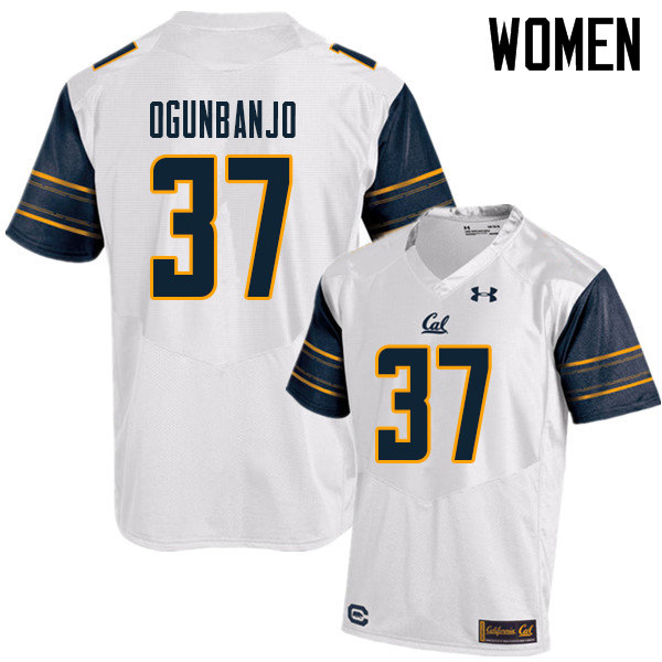 Women #37 Joseph Ogunbanjo Cal Bears UA College Football Jerseys Sale-White